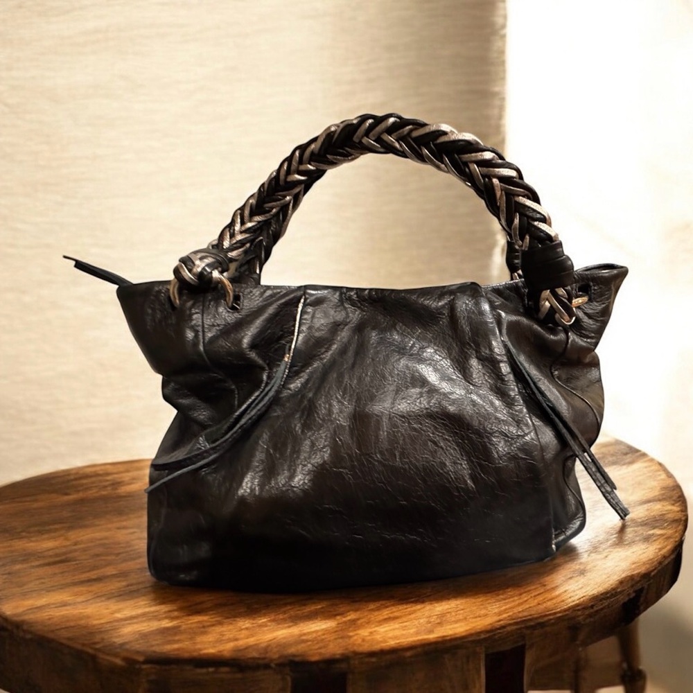 Elliott Lucca black Leather Hobo Bag - Picture 2 of 12